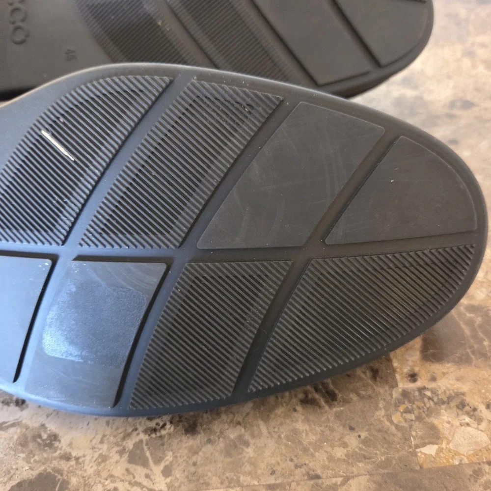 Ecco sz 45 men's Tray Tech light penny loafer black‎ casual career comfort
